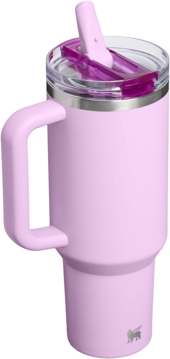 imageSTANLEY Quencher ProTour Flip Straw Tumbler with Leakproof Lid BuiltIn Straw amp Handle Cupholder Compatible for Travel Insulated Stainless Steel Cup BPAFreeSoft Orchid