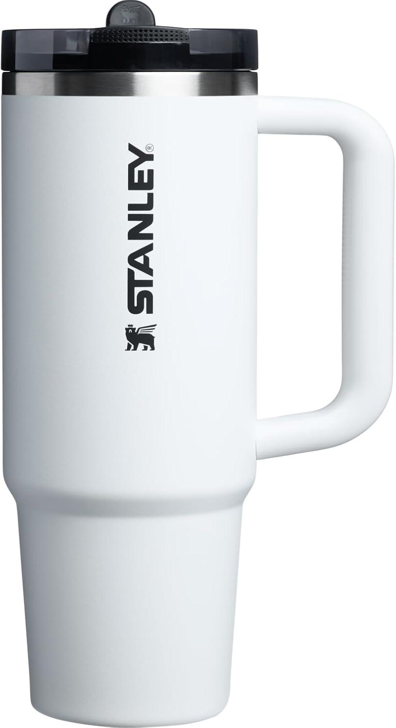 imageSTANLEY Quencher ProTour Flip Straw Tumbler with Leakproof Lid BuiltIn Straw amp Handle Cupholder Compatible for Travel Insulated Stainless Steel Cup BPAFreeChalk