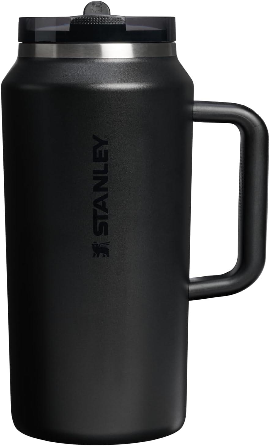 imageSTANLEY Quencher ProTour Flip Straw Tumbler with Leakproof Lid BuiltIn Straw amp Handle Cupholder Compatible for Travel Insulated Stainless Steel Cup BPAFreeBlack 20
