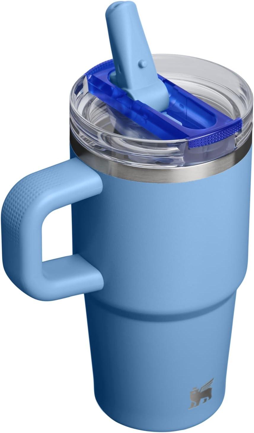 imageSTANLEY Quencher ProTour Flip Straw Tumbler with Leakproof Lid BuiltIn Straw amp Handle Cupholder Compatible for Travel Insulated Stainless Steel Cup BPAFreeBlue Sky