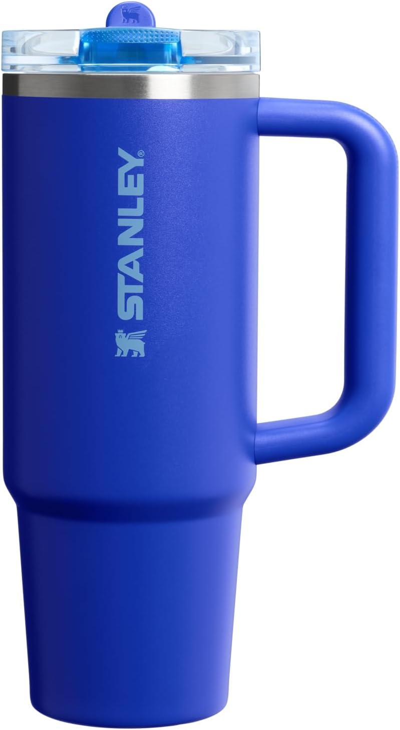 imageSTANLEY Quencher ProTour Flip Straw Tumbler with Leakproof Lid BuiltIn Straw amp Handle Cupholder Compatible for Travel Insulated Stainless Steel Cup BPAFreeCobalt