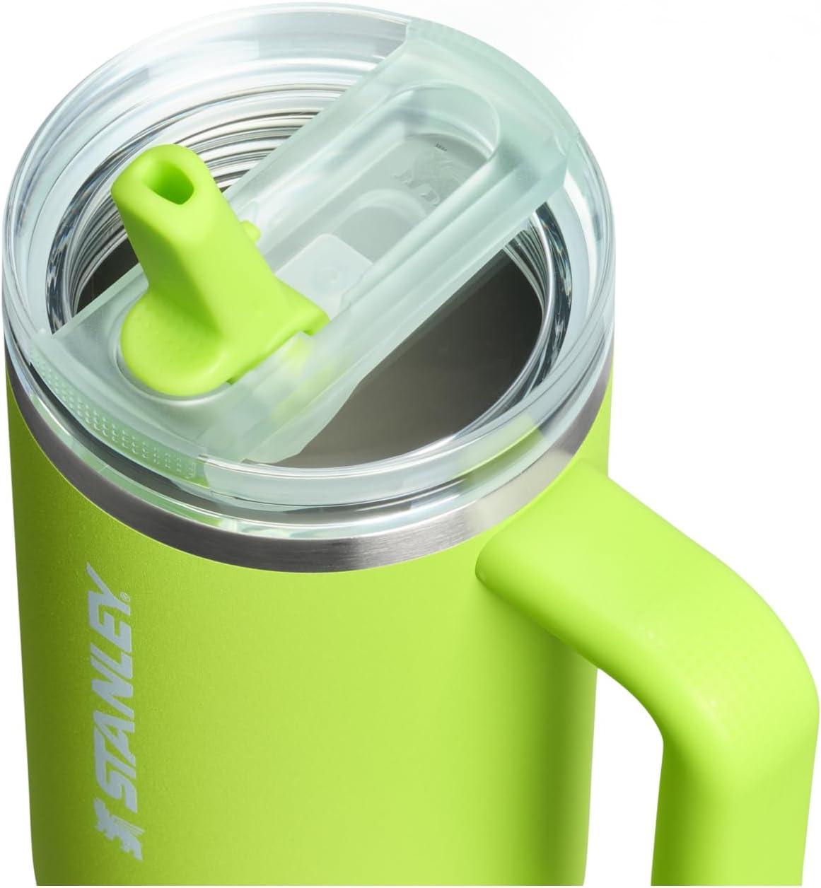 imageSTANLEY Quencher ProTour Flip Straw Tumbler with Leakproof Lid BuiltIn Straw amp Handle Cupholder Compatible for Travel Insulated Stainless Steel Cup BPAFreeChartreuse