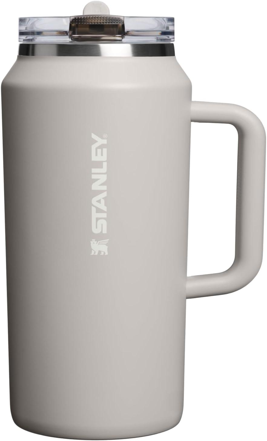 imageSTANLEY Quencher ProTour Flip Straw Tumbler with Leakproof Lid BuiltIn Straw amp Handle Cupholder Compatible for Travel Insulated Stainless Steel Cup BPAFreeAsh