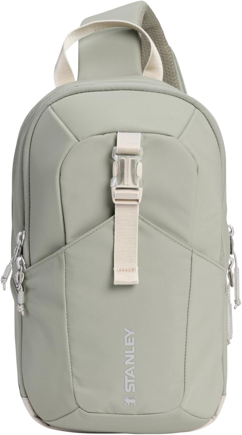 imageSTANLEY Vitalize Macro Method Backpack Gym Work amp Travel Bag with Laptop Sleeve Expandable Bottom Compartment Tumbler amp Water Bottle Pockets Durable Recycled Fabric Rose QuartzSage Grey