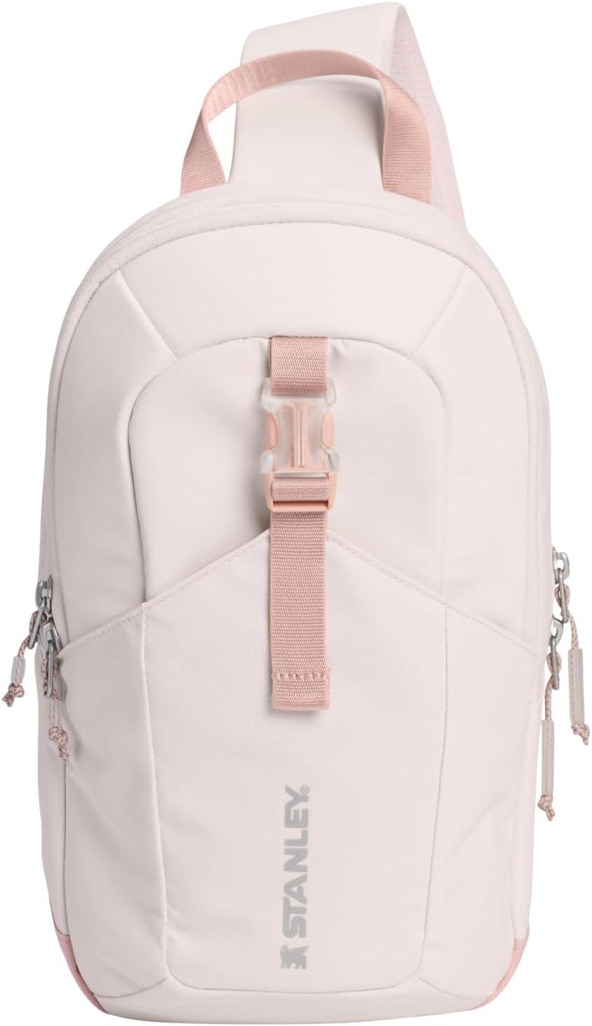 imageSTANLEY Vitalize Macro Method Backpack Gym Work amp Travel Bag with Laptop Sleeve Expandable Bottom Compartment Tumbler amp Water Bottle Pockets Durable Recycled Fabric Rose QuartzRose Quartz