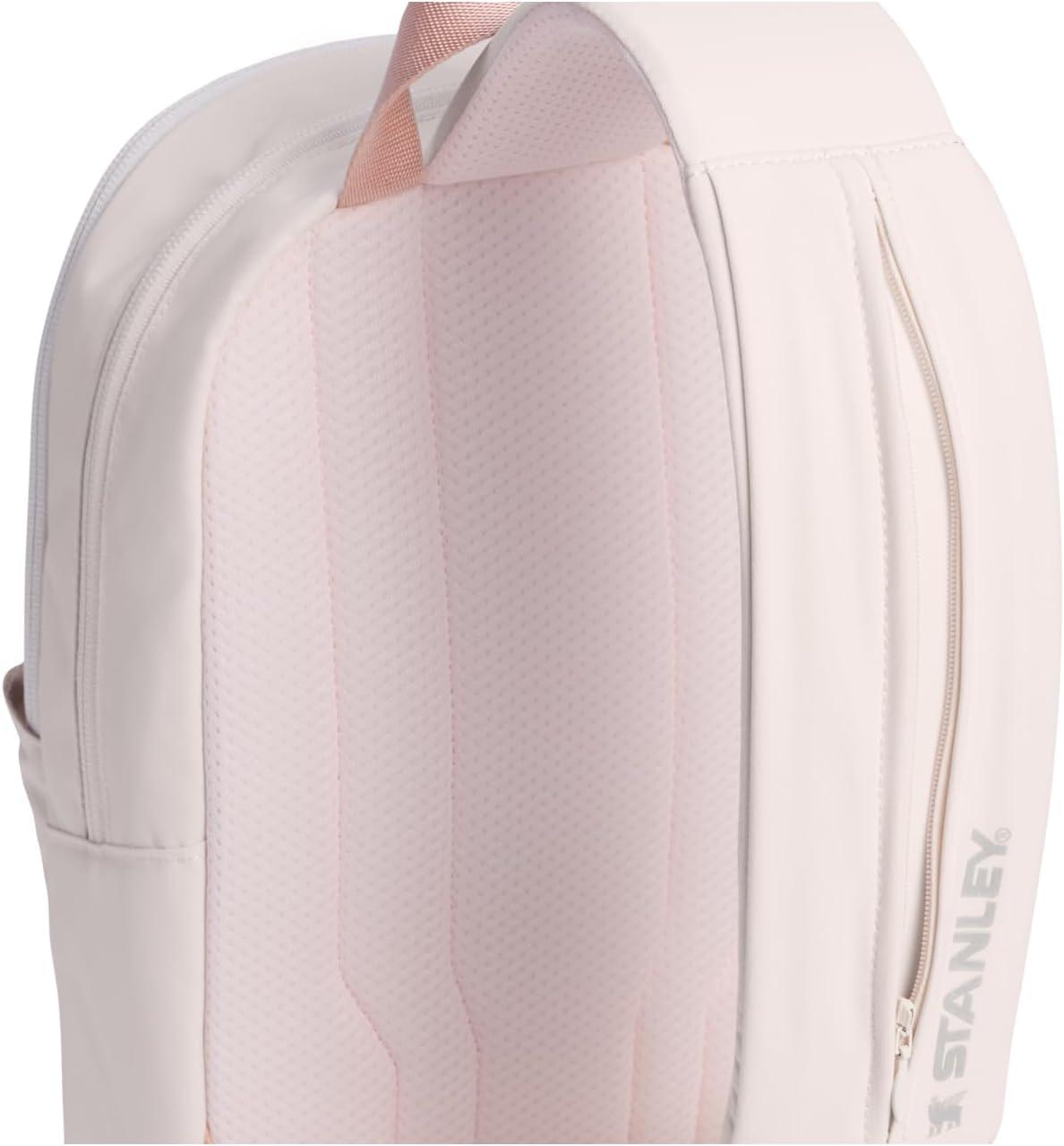 imageSTANLEY Vitalize Macro Method Backpack Gym Work amp Travel Bag with Laptop Sleeve Expandable Bottom Compartment Tumbler amp Water Bottle Pockets Durable Recycled Fabric Rose QuartzRose Quartz