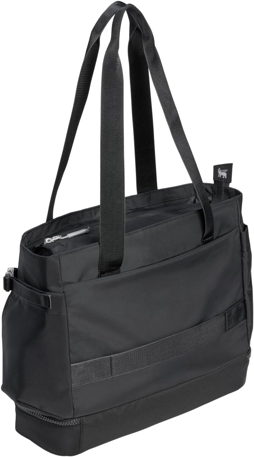 imageSTANLEY Vitalize Macro Method Backpack Gym Work amp Travel Bag with Laptop Sleeve Expandable Bottom Compartment Tumbler amp Water Bottle Pockets Durable Recycled Fabric Rose QuartzBlack