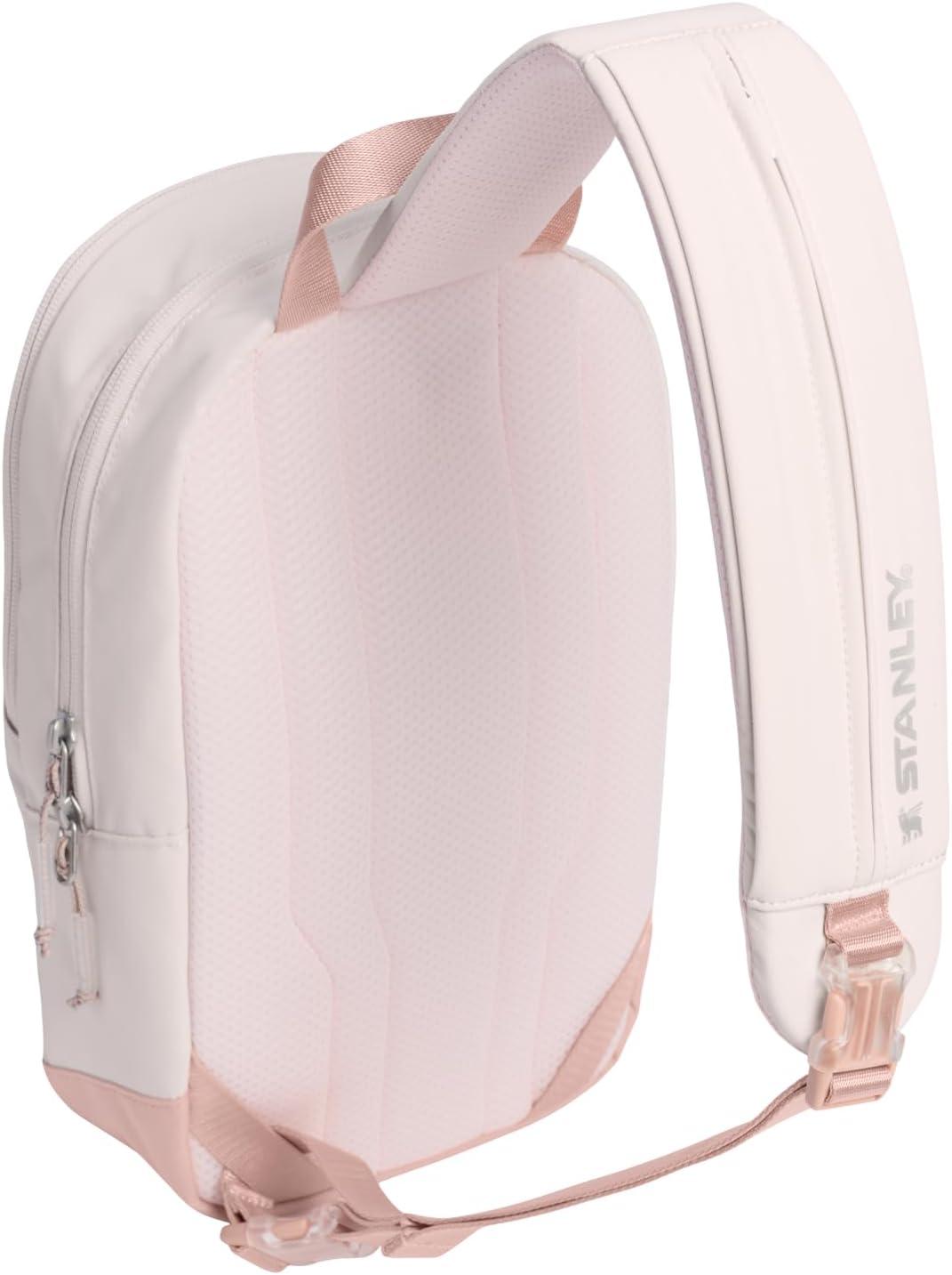 imageSTANLEY Vitalize Macro Method Backpack Gym Work amp Travel Bag with Laptop Sleeve Expandable Bottom Compartment Tumbler amp Water Bottle Pockets Durable Recycled Fabric Rose QuartzRose Quartz