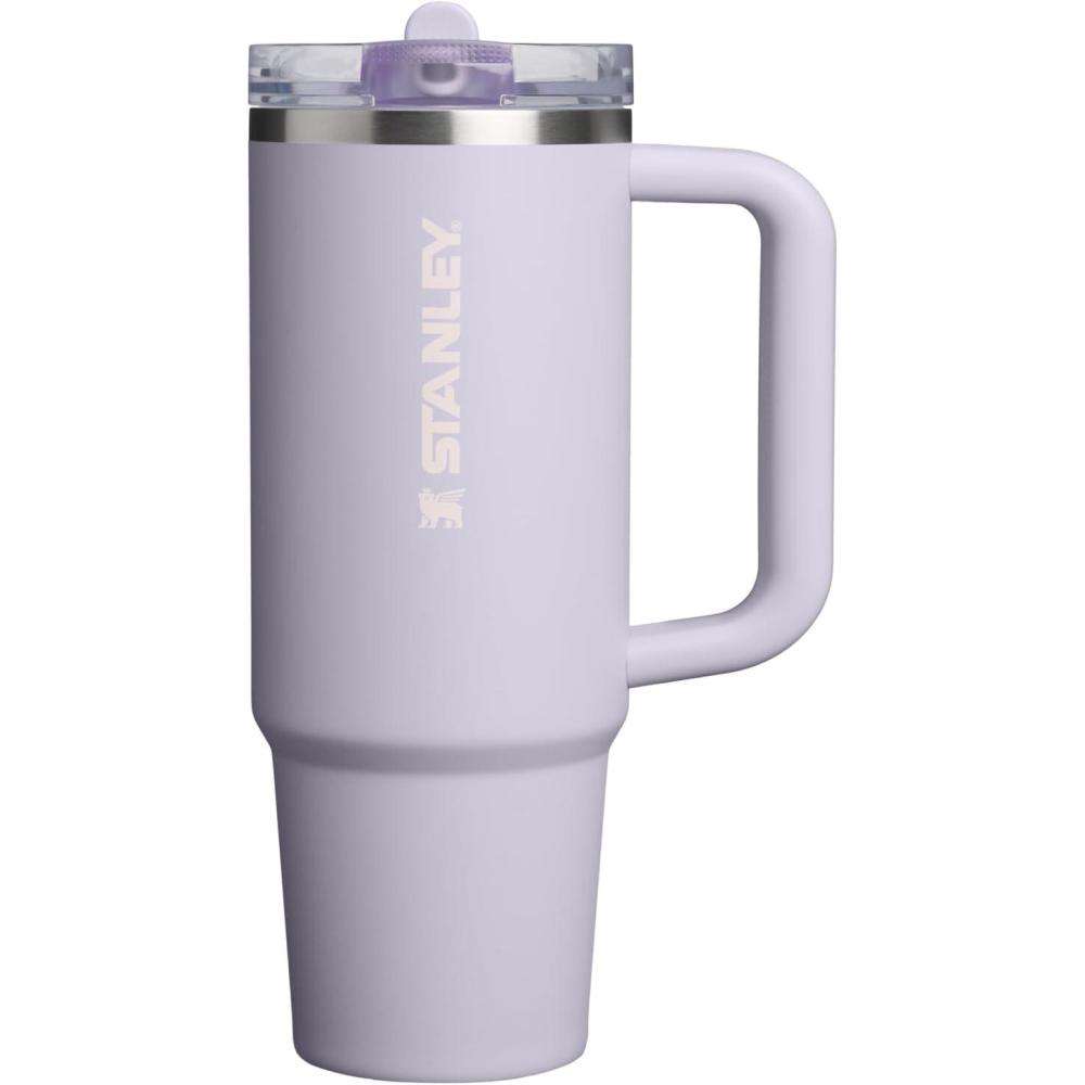 imageSTANLEY Quencher ProTour Flip Straw Tumbler with Leakproof Lid  BuiltIn Straw amp Handle  Cupholder Compatible for Travel  Insulated Stainless Steel Cup  BPAFreePurple Dust