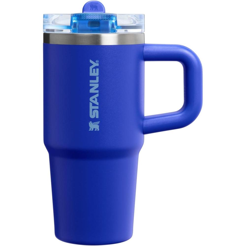 imageSTANLEY Quencher ProTour Flip Straw Tumbler with Leakproof Lid BuiltIn Straw amp Handle Cupholder Compatible for Travel Insulated Stainless Steel Cup BPAFreeCobalt