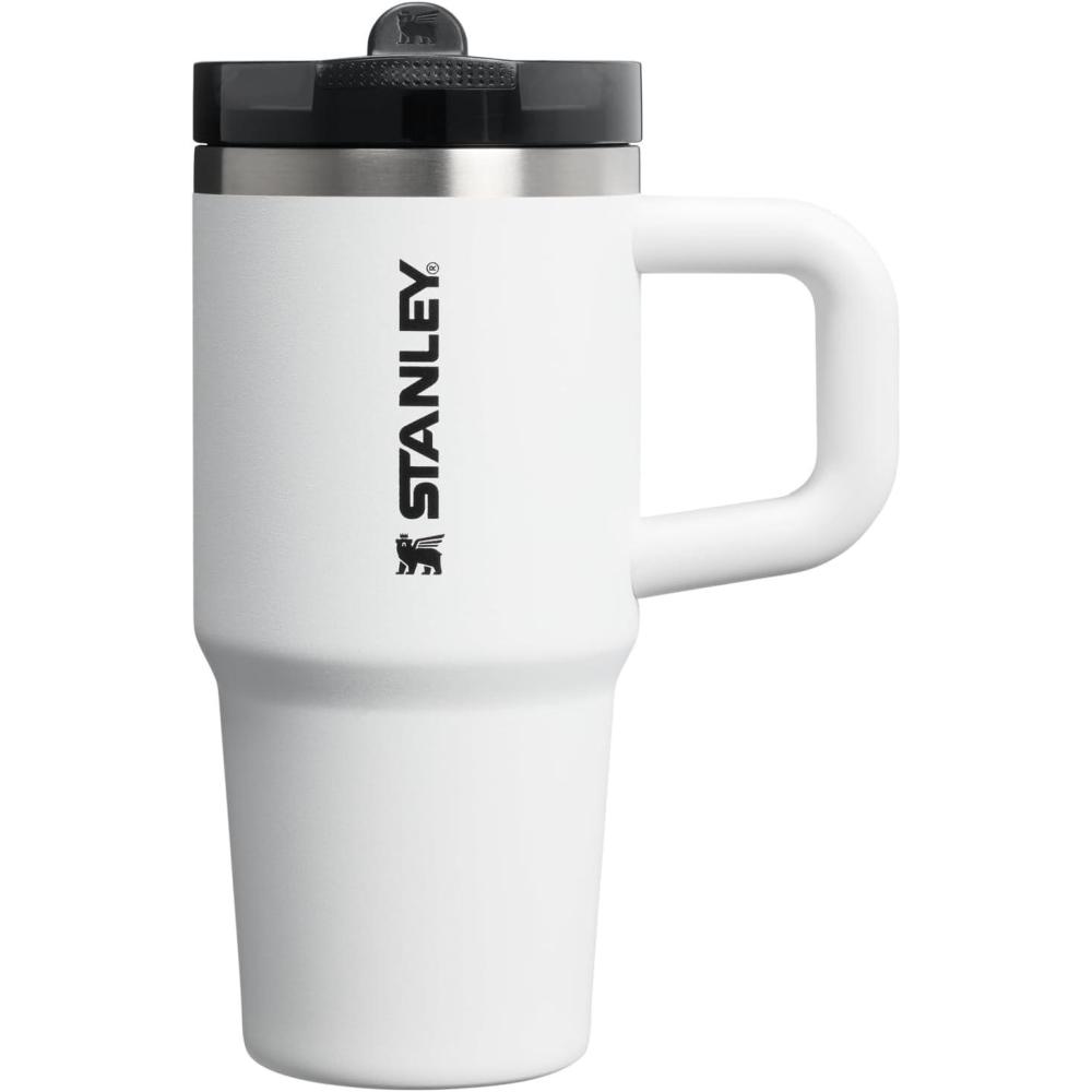 imageSTANLEY Quencher ProTour Flip Straw Tumbler with Leakproof Lid BuiltIn Straw amp Handle Cupholder Compatible for Travel Insulated Stainless Steel Cup BPAFreeChalk