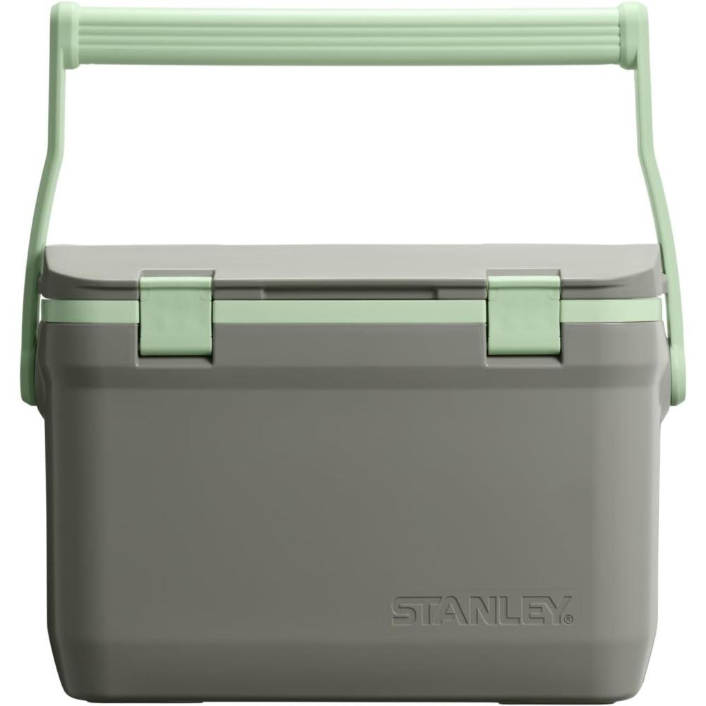 imageStanley Adventure Outdoor Cooler 16 qt Heavy Duty Outdoor Camping Cooler with Easy Carry Top Handle BPAFree Sage Grey