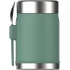 STANLEY Classic Food Jar and Spork 14 oz | Vacuum Insulated Food Container | Wide Mouth Screw On Lid | Packable for Travel | Stainless Steel with Leakproof Lid | BPA-Free | Spring Green(Spring Green)