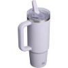 STANLEY Quencher ProTour Flip Straw Tumbler with Leakproof Lid | Built-In Straw & Handle | Cupholder Compatible for Travel | Insulated Stainless Steel Cup | BPA-Free(Purple Dust)