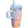 STANLEY Quencher ProTour Flip Straw Tumbler with Leakproof Lid | Built-In Straw & Handle | Cupholder Compatible for Travel | Insulated Stainless Steel Cup | BPA-Free(Sunrise Spiral)
