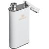 Stanley Classic Easy Fill Wide Mouth Flask 8 oz | Leakproof Hip Flask | Hinge Connected Never Lose Cap | Insulated Stainless Steel Liquor Container | BPA-Free | Hammertone Frost(Hammertone Frost)