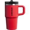 STANLEY Quencher ProTour Flip Straw Tumbler with Leakproof Lid | Built-In Straw & Handle | Cupholder Compatible for Travel | Insulated Stainless Steel Cup | BPA-Free(Chili Black)