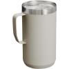 STANLEY Stay-Hot Camp Mug 24 oz | Press Fit Drink Through Lid | Cup for Coffee, Tea and Drinks | Insulated Stainless Steel Coffee Mug | BPA-Free | Ash 2.0(Ash 2.0)