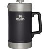 STANLEY Classic Stay-Hot French Press Coffee Maker 48 oz | 5 Minute Brew, 4 Hours Hot | Mesh Filter for Coffee Grounds | Insulated Stainless Steel French Press | BPA-Free | Matte Black