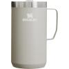 STANLEY Stay-Hot Camp Mug 24 oz | Press Fit Drink Through Lid | Cup for Coffee, Tea and Drinks | Insulated Stainless Steel Coffee Mug | BPA-Free | Ash 2.0(Ash 2.0)