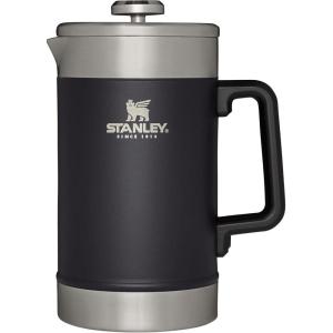 STANLEY Classic Stay-Hot French Press Coffee Maker 48 oz | 5 Minute Brew, 4 Hours Hot | Mesh Filter for Coffee Grounds | Insulated Stainless Steel French Press | BPA-Free | Matte Black