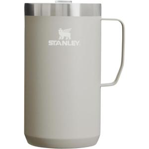 STANLEY Stay-Hot Camp Mug 24 oz | Press Fit Drink Through Lid | Cup for Coffee, Tea and Drinks | Insulated Stainless Steel Coffee Mug | BPA-Free | Ash 2.0(Ash 2.0)