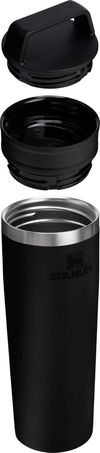 imageSTANLEY Cafe To Go Travel Mug 16 oz Leakproof TwoPart Drink Through Lid Tumbler Cup for Coffee Tea and Drinks Insulated Stainless Steel Coffee Mug BPAFree DaffodilBlack 20