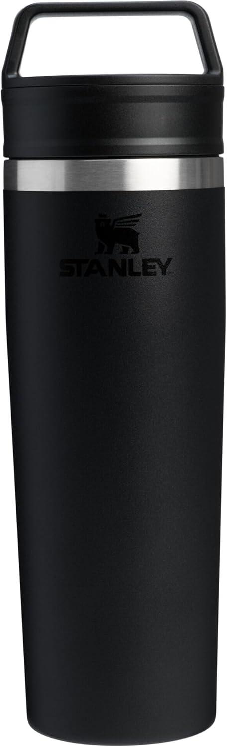 imageSTANLEY Cafe To Go Travel Mug 16 oz Leakproof TwoPart Drink Through Lid Tumbler Cup for Coffee Tea and Drinks Insulated Stainless Steel Coffee Mug BPAFree DaffodilBlack 20