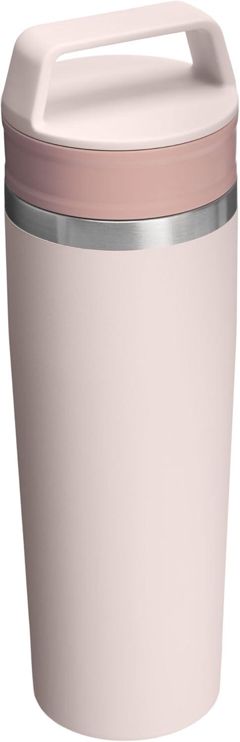 imageSTANLEY Cafe To Go Travel Mug 16 oz Leakproof TwoPart Drink Through Lid Tumbler Cup for Coffee Tea and Drinks Insulated Stainless Steel Coffee Mug BPAFree DaffodilRose Quartz