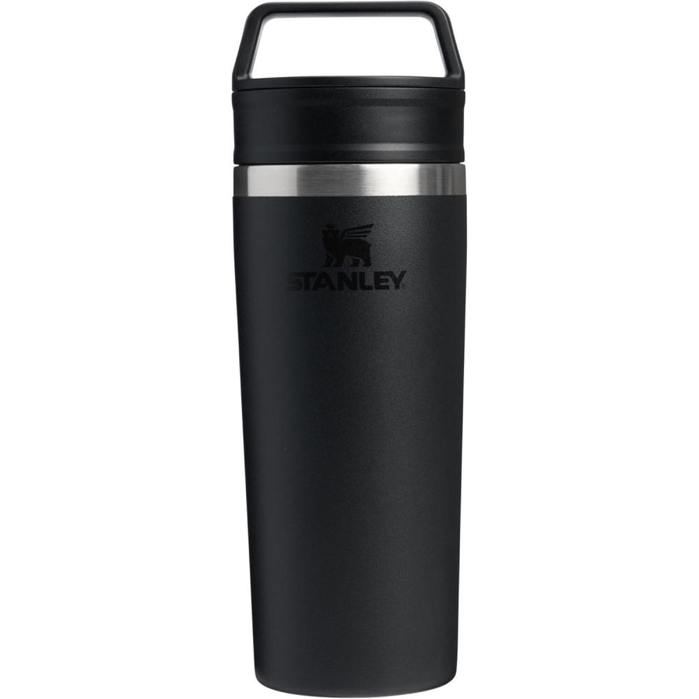 imageSTANLEY Cafe To Go Travel Mug 16 oz Leakproof TwoPart Drink Through Lid Tumbler Cup for Coffee Tea and Drinks Insulated Stainless Steel Coffee Mug BPAFree DaffodilBlack 20