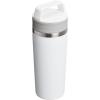 STANLEY Cafe To Go Travel Mug 16 oz | Leakproof Two-Part Drink Through Lid | Tumbler Cup for Coffee, Tea and Drinks | Insulated Stainless Steel Coffee Mug | BPA-Free | Daffodil(Frost)