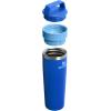 STANLEY Cafe To Go Travel Mug 16 oz | Leakproof Two-Part Drink Through Lid | Tumbler Cup for Coffee, Tea and Drinks | Insulated Stainless Steel Coffee Mug | BPA-Free | Daffodil(Cobalt)