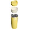 STANLEY Cafe To Go Travel Mug 16 oz | Leakproof Two-Part Drink Through Lid | Tumbler Cup for Coffee, Tea and Drinks | Insulated Stainless Steel Coffee Mug | BPA-Free | Daffodil(Daffodil)