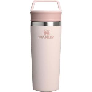 STANLEY Cafe To Go Travel Mug 16 oz | Leakproof Two-Part Drink Through Lid | Tumbler Cup for Coffee, Tea and Drinks | Insulated Stainless Steel Coffee Mug | BPA-Free | Daffodil(Rose Quartz)