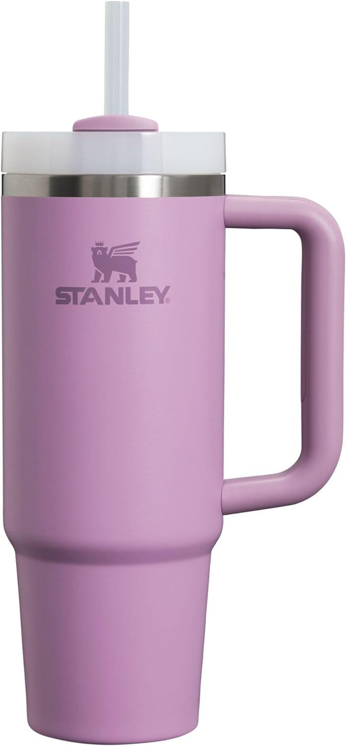 imageSTANLEY Quencher H20 Tumbler with Handle and Straw 30 oz Flowstate 3Position Lid Cup Holder Compatible for Travel Insulated Stainless Steel Cup BPAFree Soft OrchidLilac