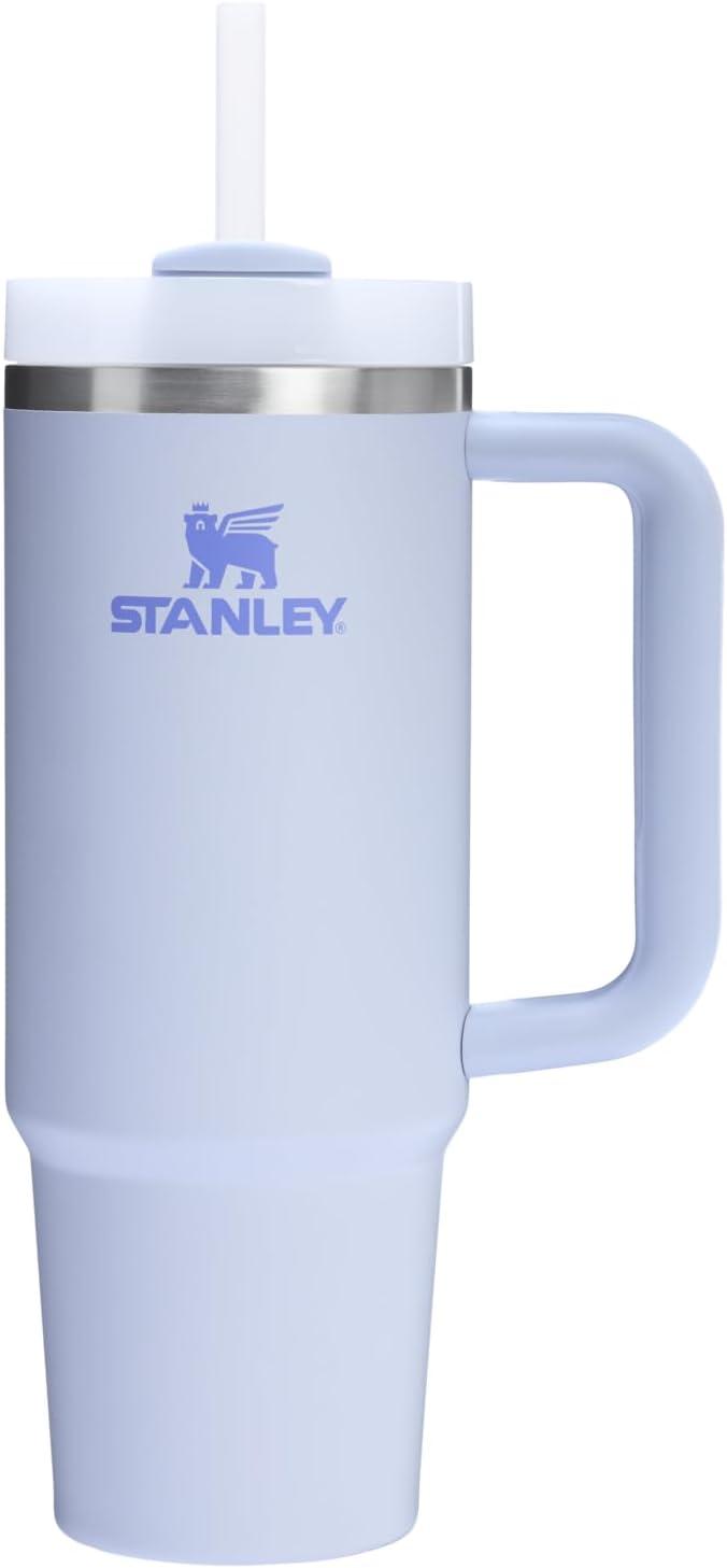 imageSTANLEY Quencher H20 Tumbler with Handle and Straw 30 oz Flowstate 3Position Lid Cup Holder Compatible for Travel Insulated Stainless Steel Cup BPAFree Spring GreenDew Drop