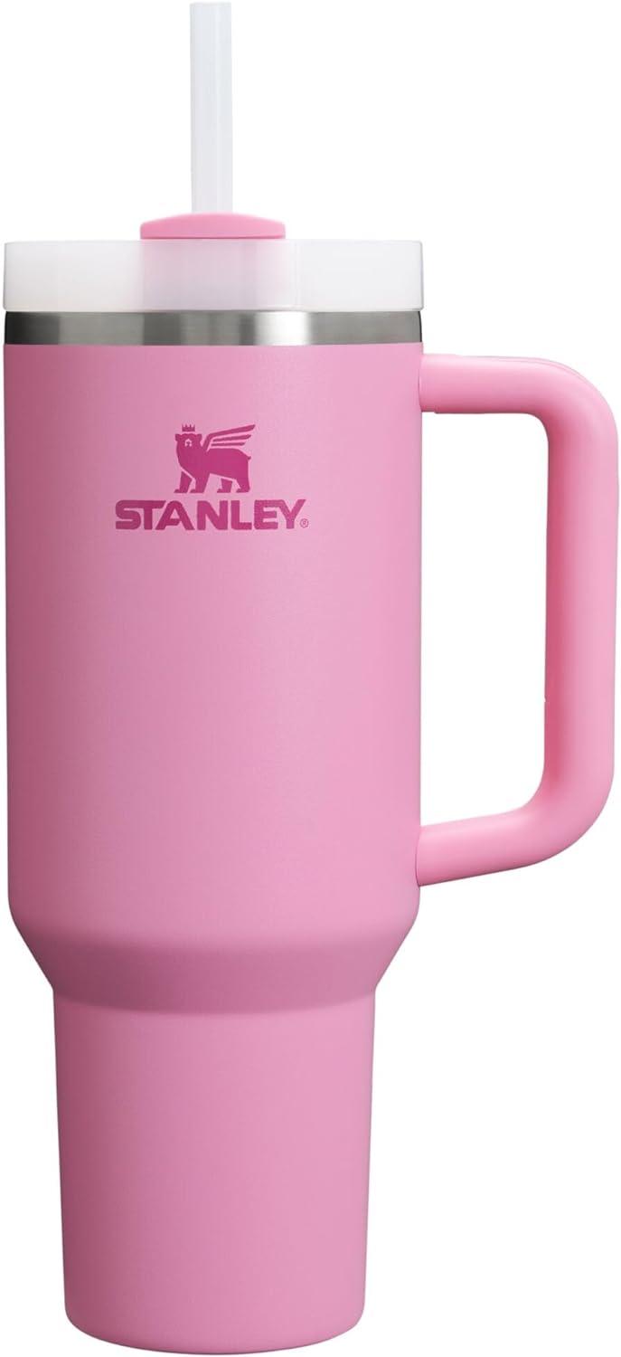 imageSTANLEY Quencher H20 Tumbler with Handle and Straw 30 oz Flowstate 3Position Lid Cup Holder Compatible for Travel Insulated Stainless Steel Cup BPAFree Soft OrchidPeony