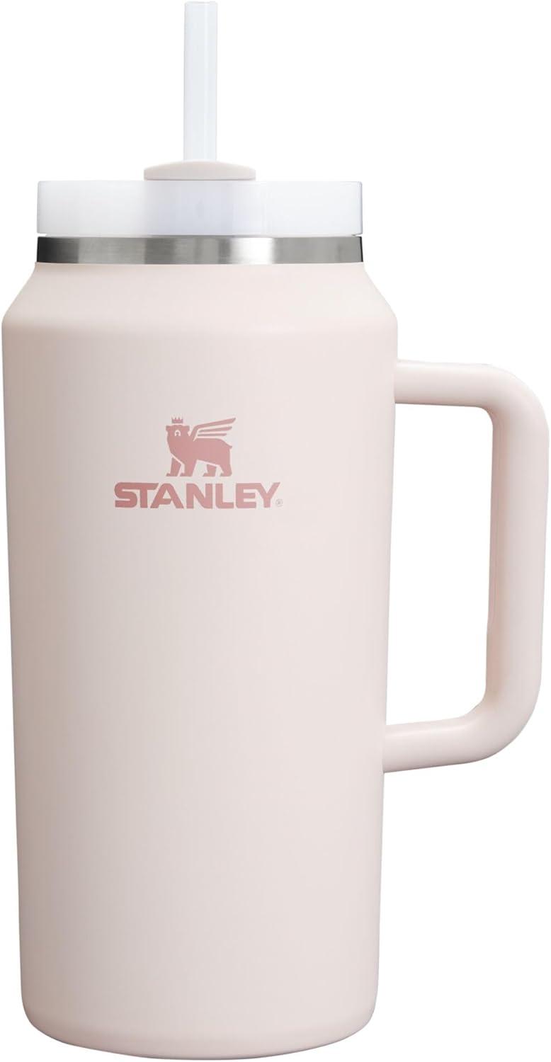 imageSTANLEY Quencher H20 Tumbler with Handle and Straw 30 oz Flowstate 3Position Lid Cup Holder Compatible for Travel Insulated Stainless Steel Cup BPAFree Soft OrchidRose Quartz 20