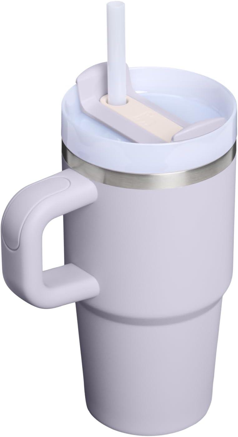 imageSTANLEY Quencher H20 Tumbler with Handle and Straw 30 oz Flowstate 3Position Lid Cup Holder Compatible for Travel Insulated Stainless Steel Cup BPAFree Spring GreenPurple Dust