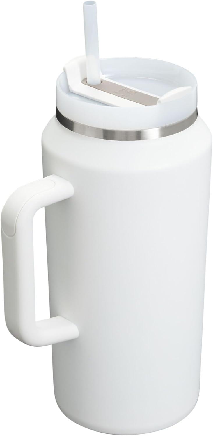 imageSTANLEY Quencher H20 Tumbler with Handle and Straw 30 oz Flowstate 3Position Lid Cup Holder Compatible for Travel Insulated Stainless Steel Cup BPAFree Spring GreenFrost