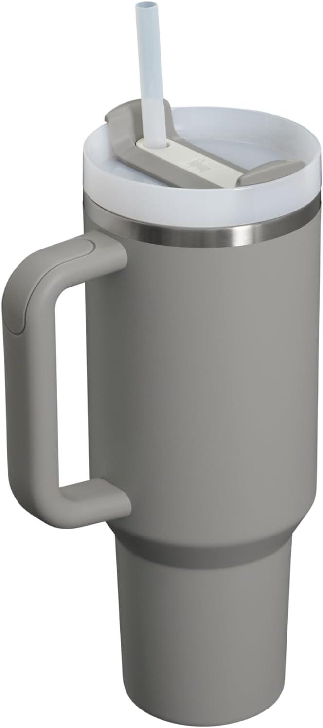 imageSTANLEY Quencher H20 Tumbler with Handle and Straw 30 oz Flowstate 3Position Lid Cup Holder Compatible for Travel Insulated Stainless Steel Cup BPAFree Soft OrchidAsh