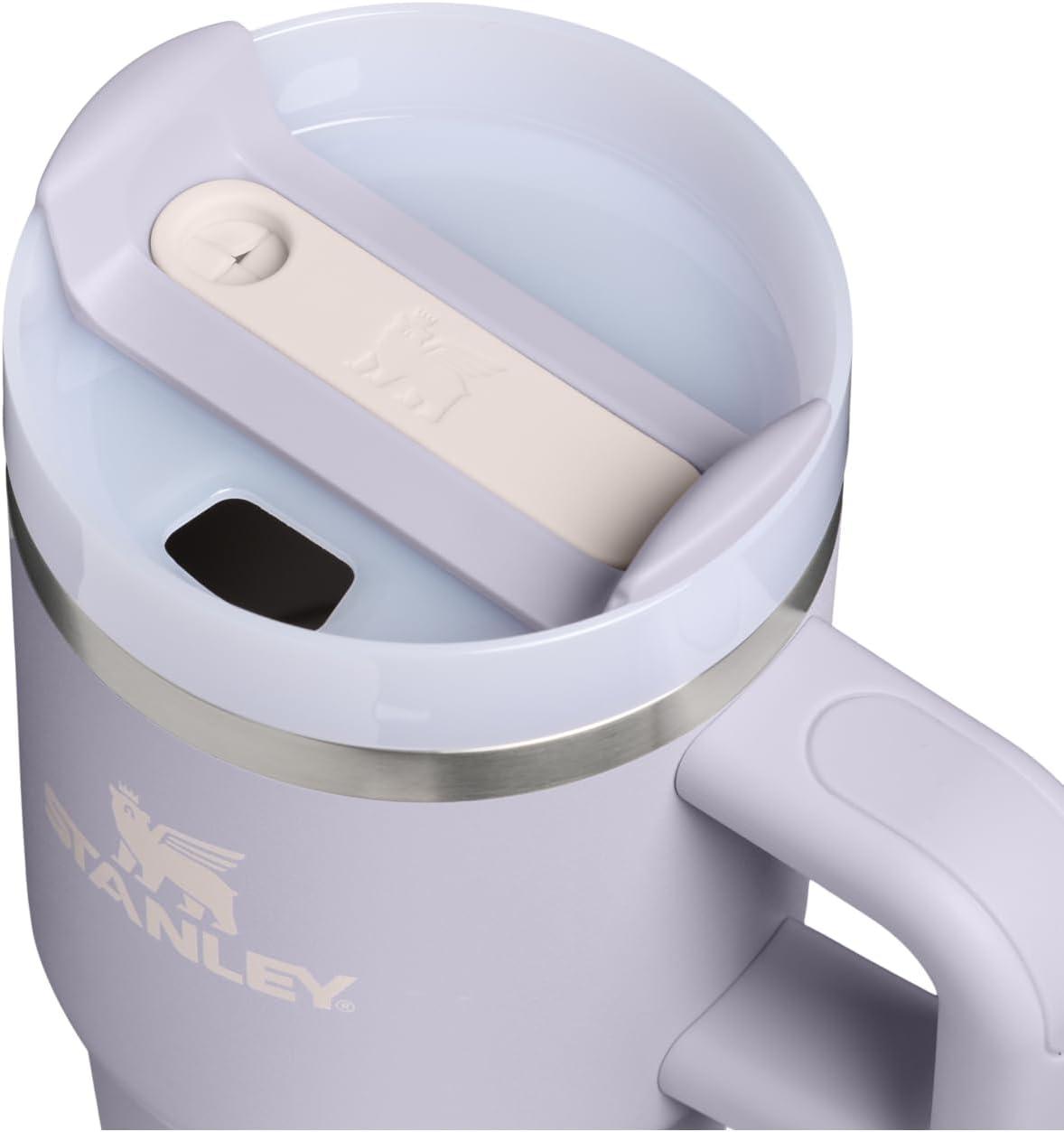 imageSTANLEY Quencher H20 Tumbler with Handle and Straw 30 oz Flowstate 3Position Lid Cup Holder Compatible for Travel Insulated Stainless Steel Cup BPAFree Soft OrchidPurple Dust