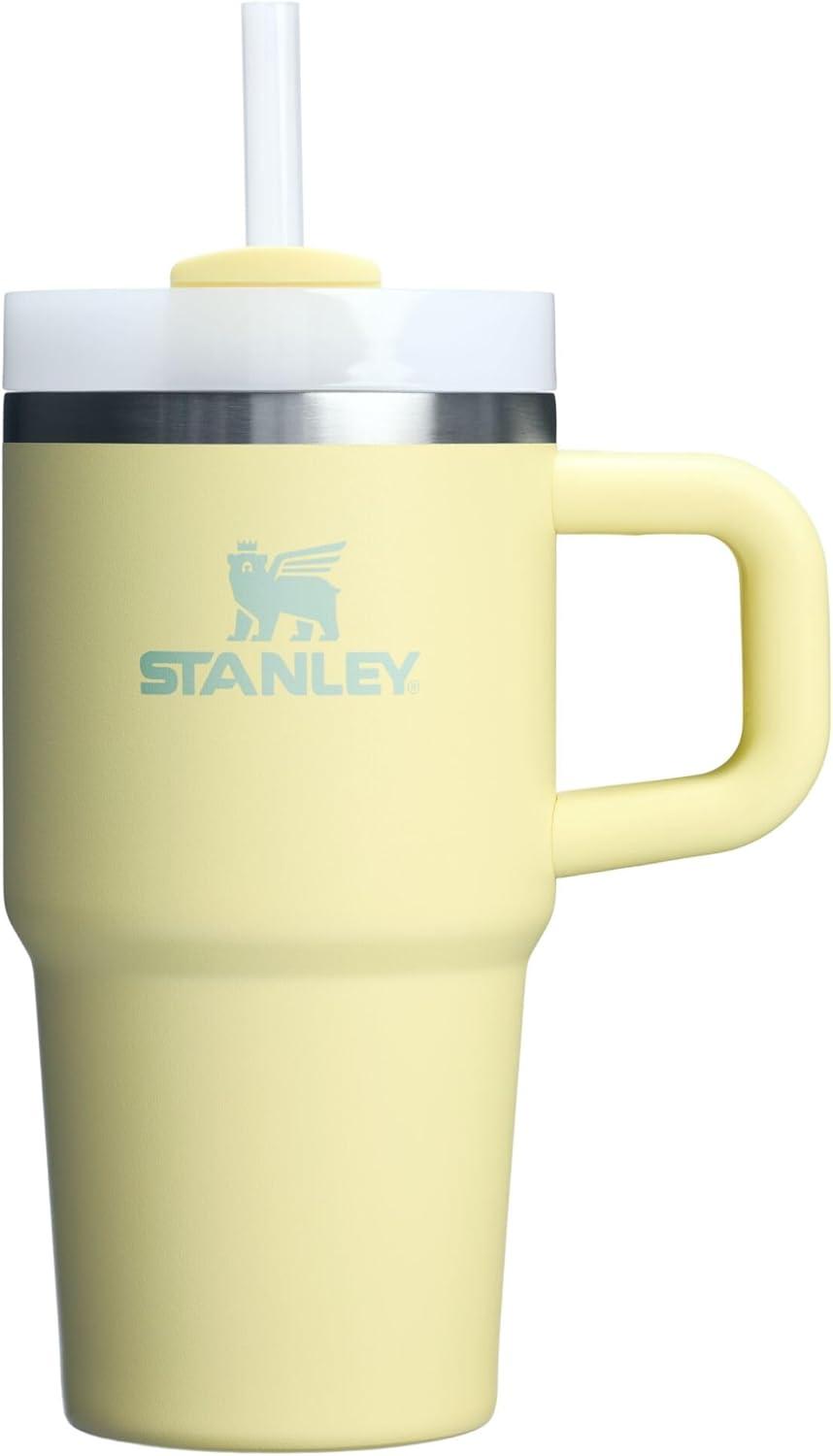 imageSTANLEY Quencher H20 Tumbler with Handle and Straw 30 oz Flowstate 3Position Lid Cup Holder Compatible for Travel Insulated Stainless Steel Cup BPAFree Soft OrchidPomelo