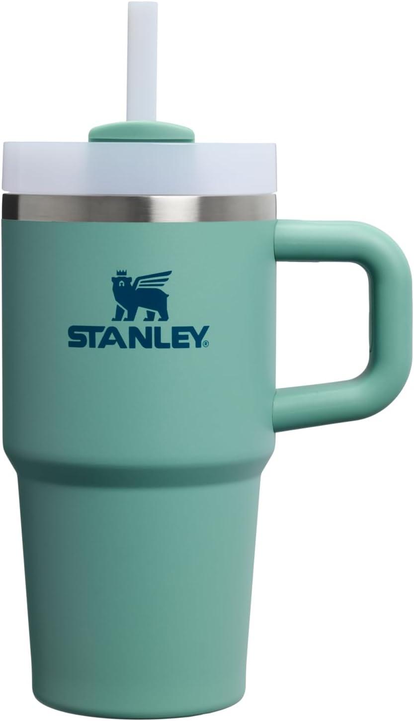 imageSTANLEY Quencher H20 Tumbler with Handle and Straw 30 oz Flowstate 3Position Lid Cup Holder Compatible for Travel Insulated Stainless Steel Cup BPAFree Soft OrchidSpring Green