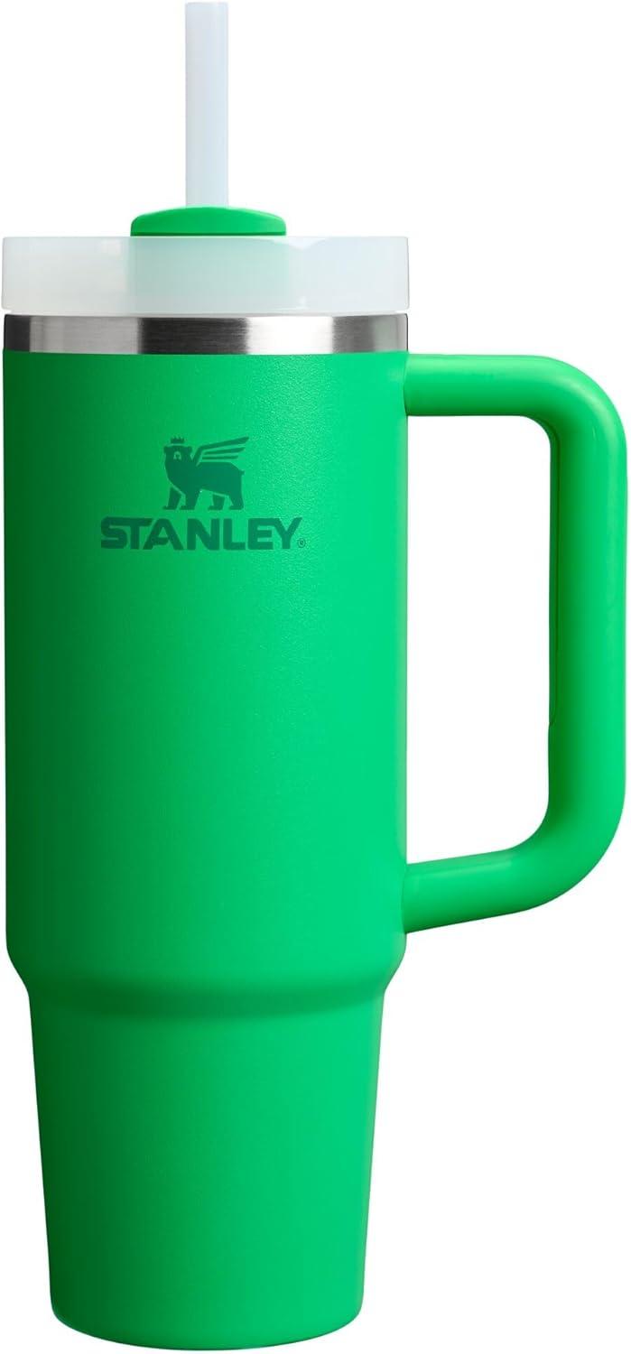 imageSTANLEY Quencher H20 Tumbler with Handle and Straw 30 oz Flowstate 3Position Lid Cup Holder Compatible for Travel Insulated Stainless Steel Cup BPAFree Soft OrchidMeadow
