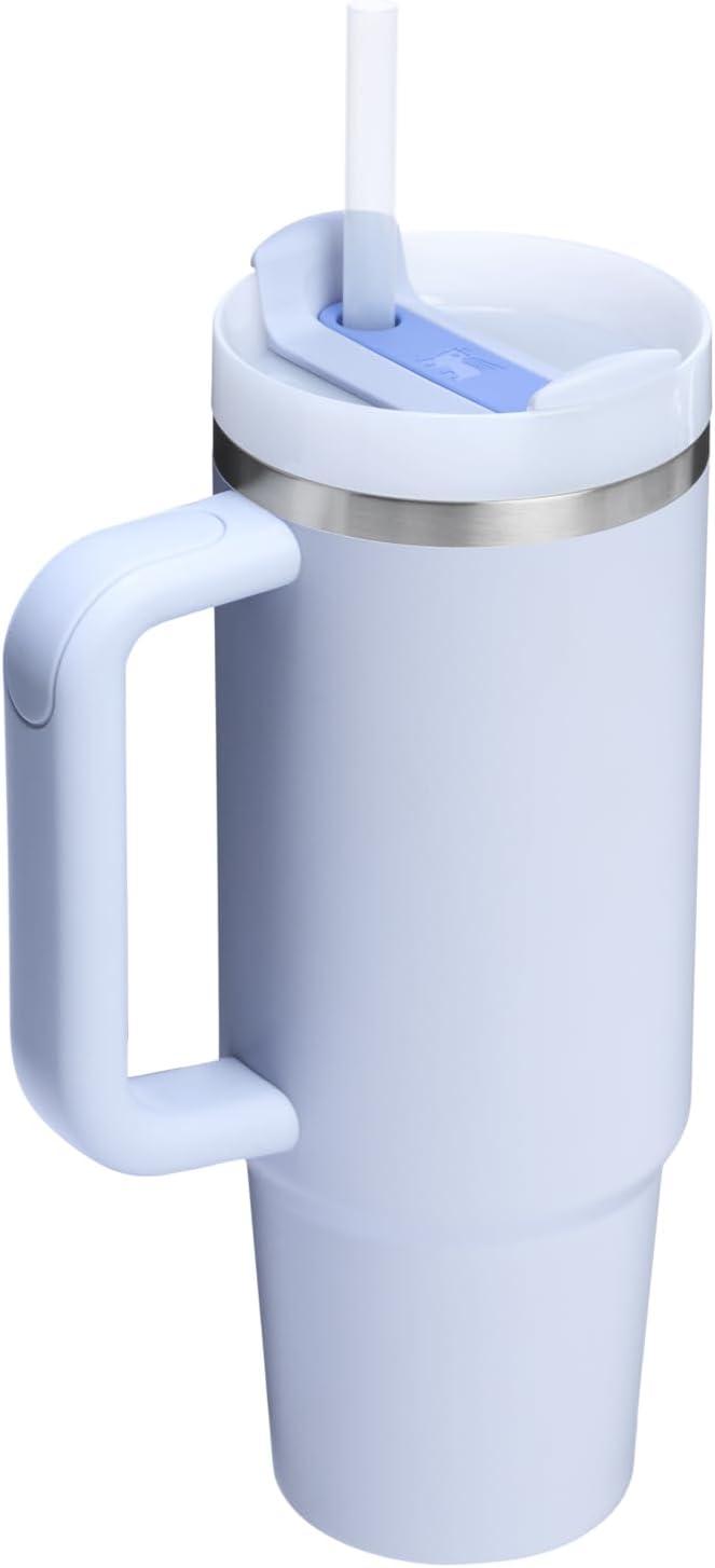 imageSTANLEY Quencher H20 Tumbler with Handle and Straw 30 oz Flowstate 3Position Lid Cup Holder Compatible for Travel Insulated Stainless Steel Cup BPAFree Spring GreenDew Drop