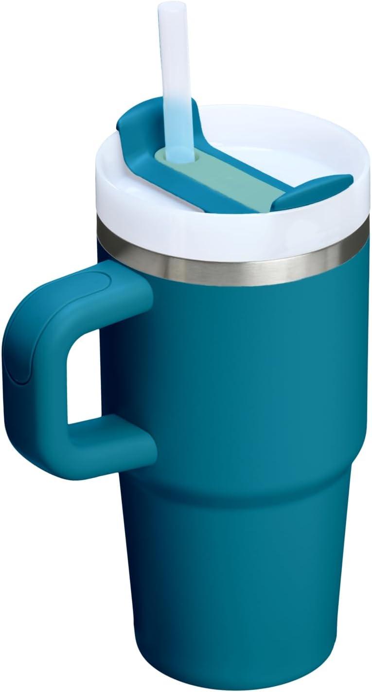 imageSTANLEY Quencher H20 Tumbler with Handle and Straw 30 oz Flowstate 3Position Lid Cup Holder Compatible for Travel Insulated Stainless Steel Cup BPAFree Spring GreenCoastal Teal