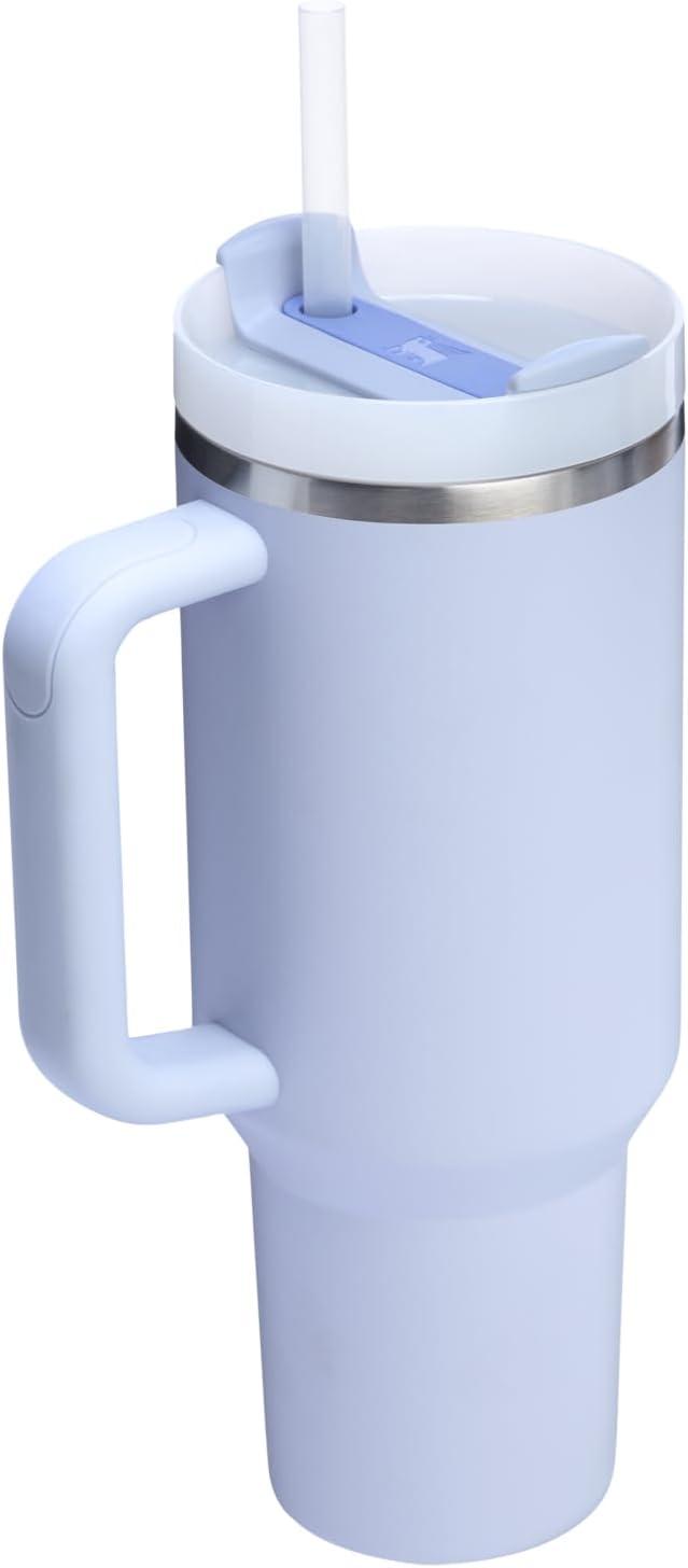 imageSTANLEY Quencher H20 Tumbler with Handle and Straw 30 oz Flowstate 3Position Lid Cup Holder Compatible for Travel Insulated Stainless Steel Cup BPAFree Spring GreenDew Drop