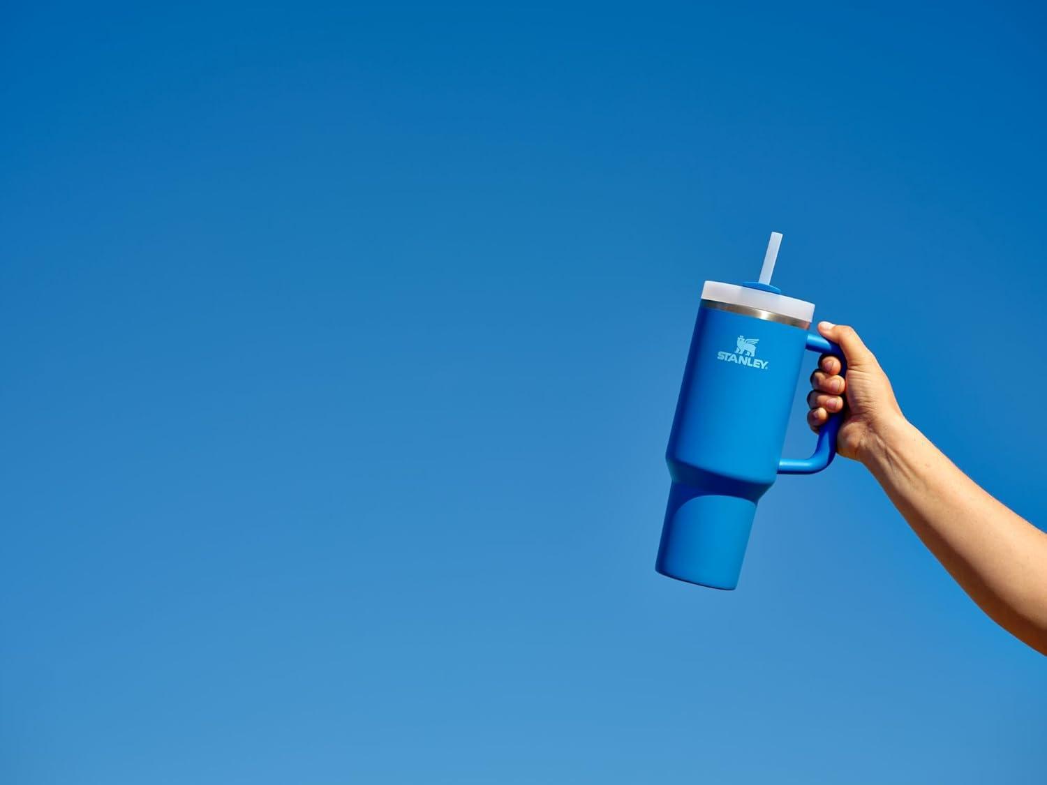imageSTANLEY The Quencher H20 FlowState Tumbler Box 30 oz 089 L Slate Blue DriftAzure