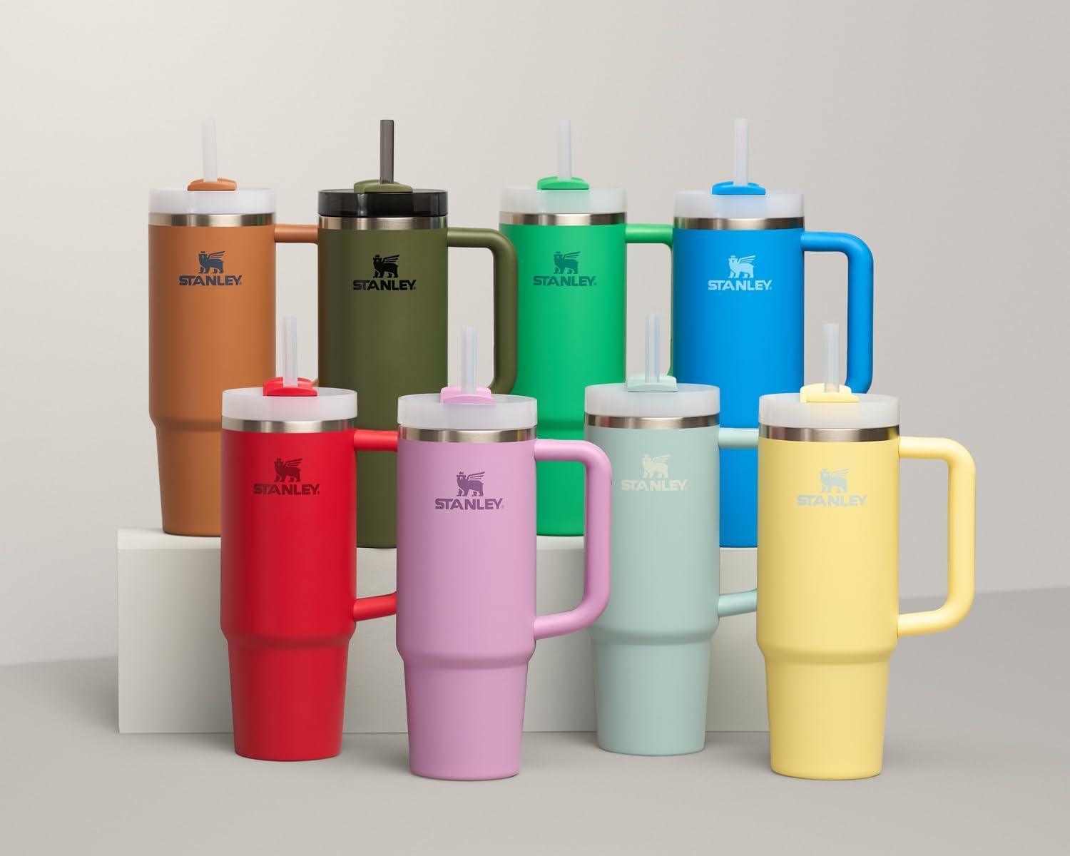 imageSTANLEY The Quencher H20 FlowState Tumbler Box 30 oz 089 L Slate Blue DriftChili Red